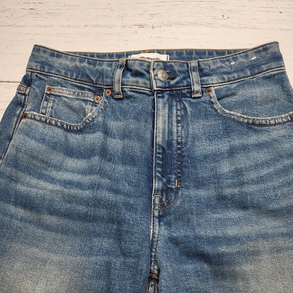 Madewell Curvy Vintage Flare Jeans High Rise Medium Bouvier Wash Stretch 27 - Picture 5 of 12